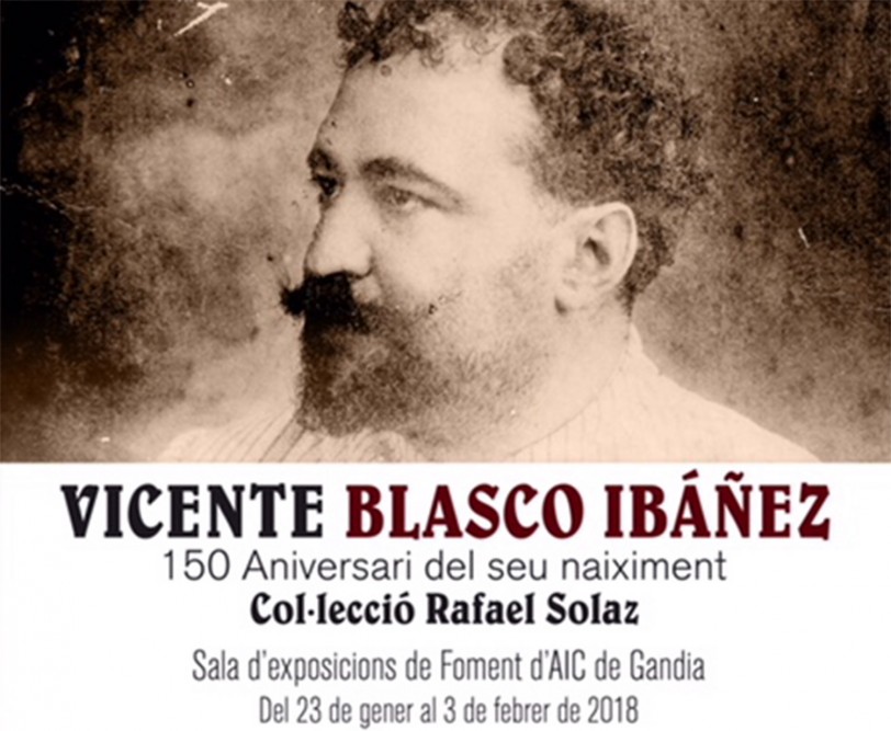 Una exposición fotográfica dedicada a Blasco Ibáñez tendrá lugar en Gandia