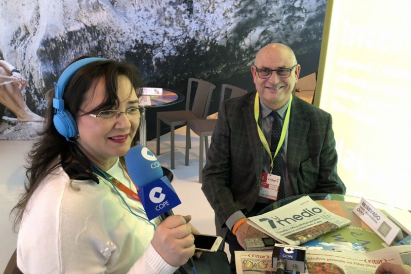 Ciro Palmer promociona con la Diocesana el turismo religioso en Fitur