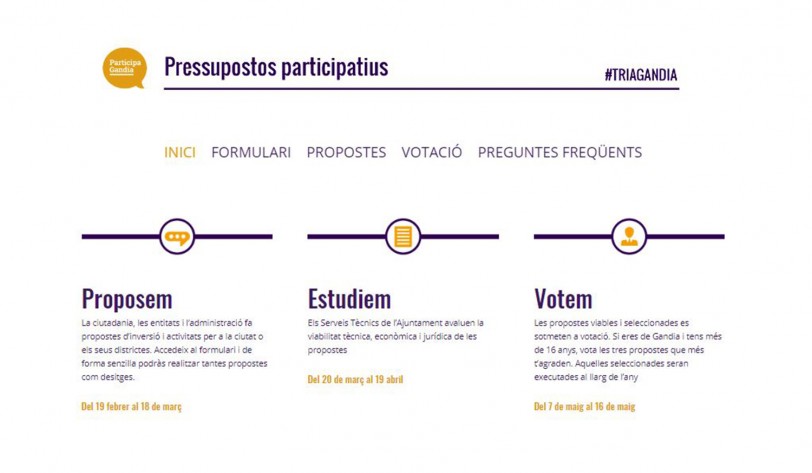 Gandia pone en marcha una iniciativa de presupuestos participativos