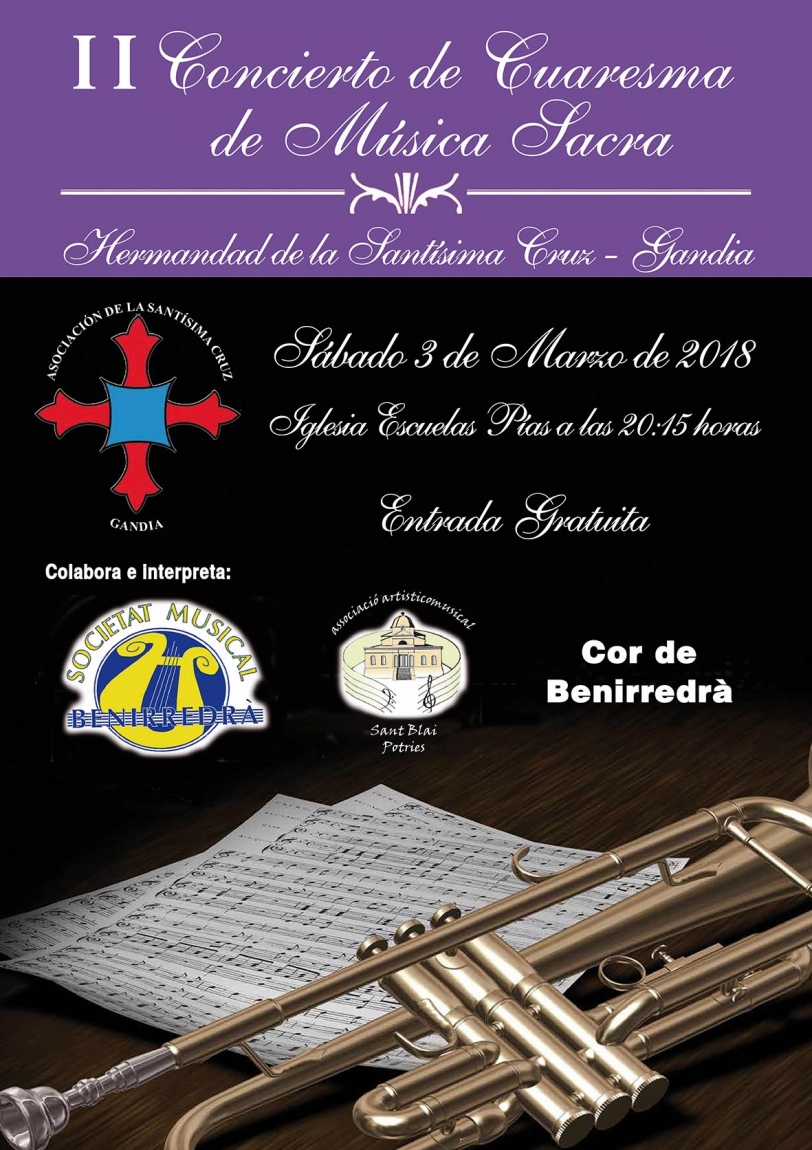 La Santísima Cruz organiza el II Concierto de Cuaresma de Música Sacra