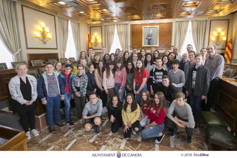 Alumnos alemanes mejoran el español en el instituto Ausiàs March de Gandia