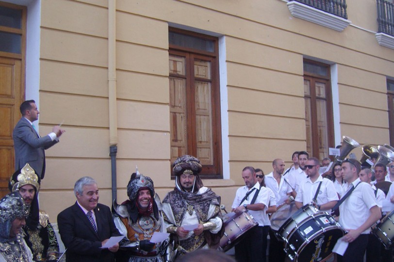 Nueva grabación de un CD con música festera de Moros y Cristianos de Oliva