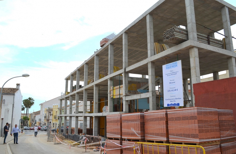Recta final para la primera fase del nuevo edificio Polivalente de Miramar