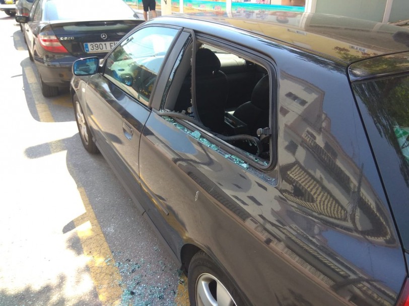La Policía Local de Gandia rescata a un perro del interior de un coche