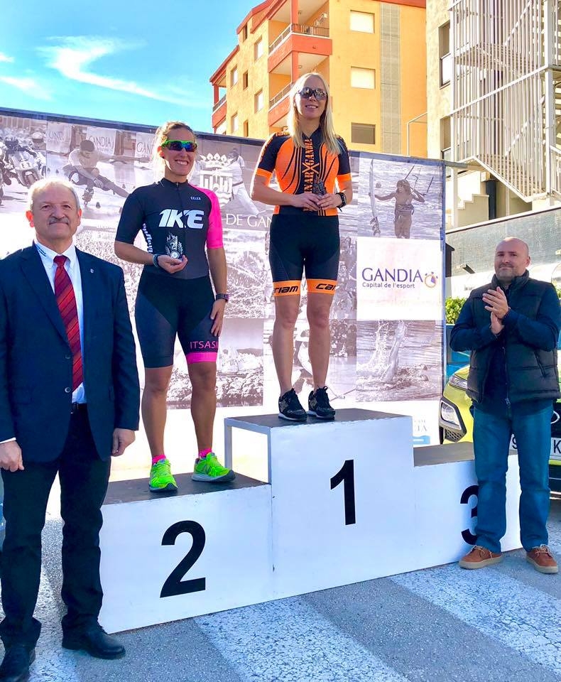Marián Martson y Juanjo Villalba, podium en la Maratón con Patines de Gandia