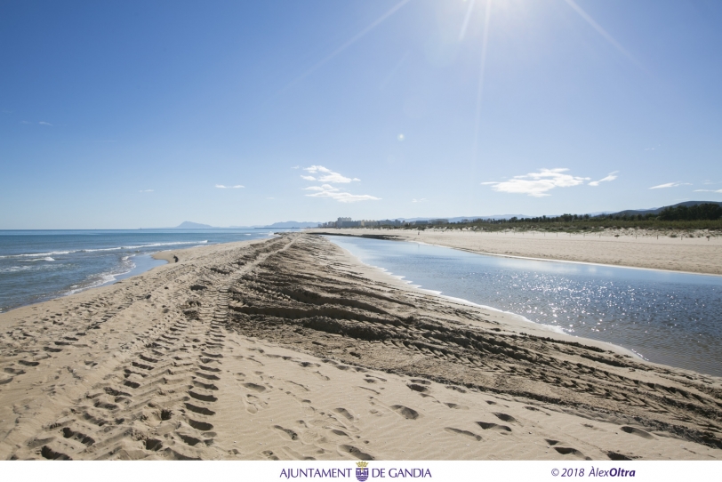 Gandia llevará mañana al juez la alteración de la desembocadura del río Vaca