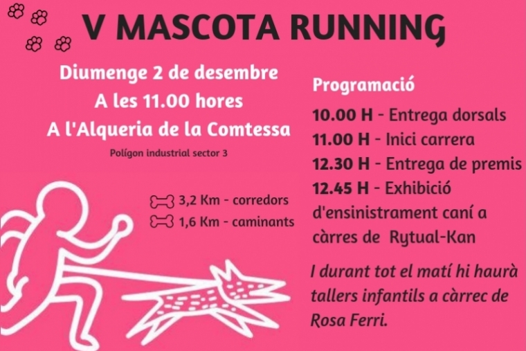 L'Alqueria de la Comtessa celebra la V Mascota Running
