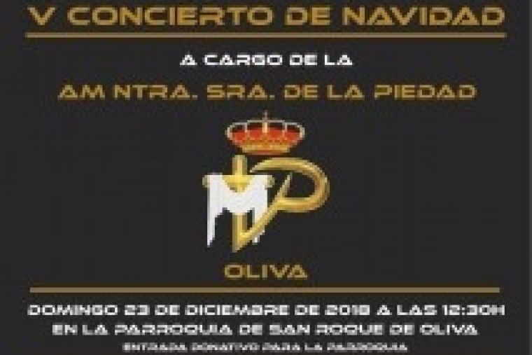 La Agrupación Musical La Piedad de Oliva organiza su V Concierto de Navidad