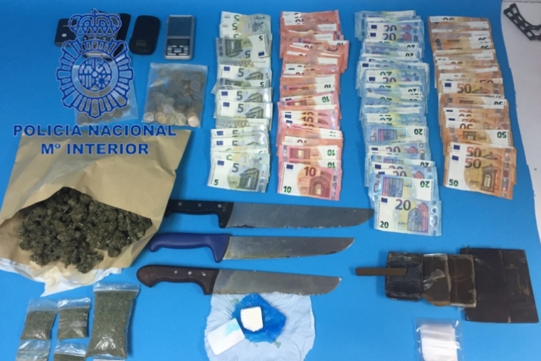Nueve detenidos en Gandia en dos operaciones policiales contra la droga