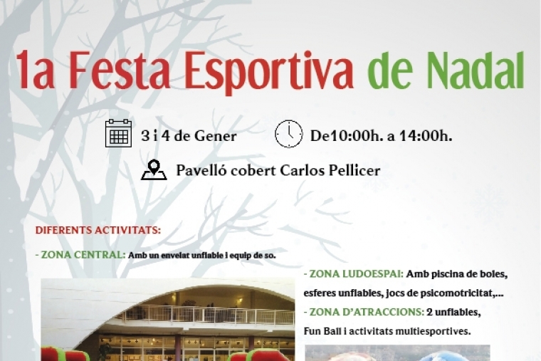 Tavernes celebra la Fiesta Deportiva de Navidad para los niños