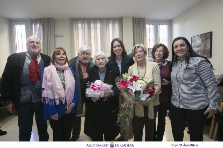 Maria Sòria Masquefa, madre del jesuita Josep Lluís Ferrer, cumple 104 años