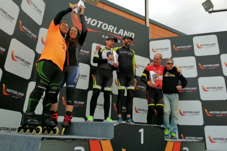 El Club Patinar por Gandia triunfa en Alcañiz en la Invernal MotorLand