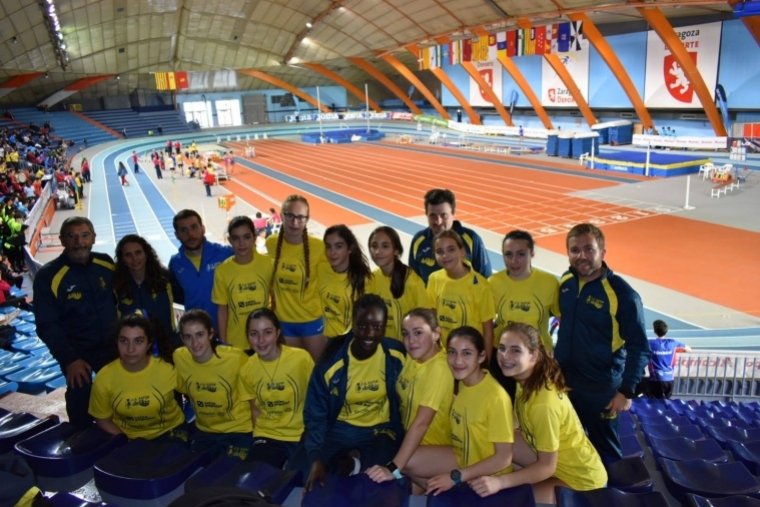 El cadete femenino del CA Safor consiguen la quinta plaza en pista cubierta