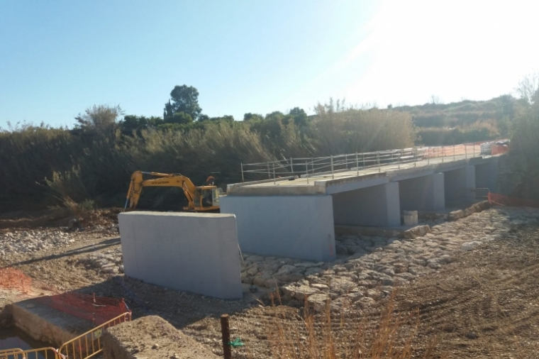 La Diputació rehabilita el puente entre Beniarjó y El Real de Gandia