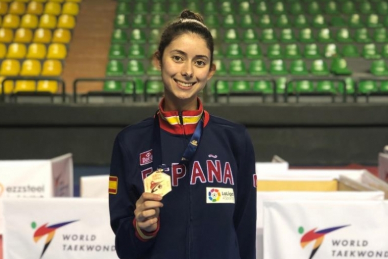 La taekwondista gandiense Blanca Palmer, bronce en el Open de Egipto