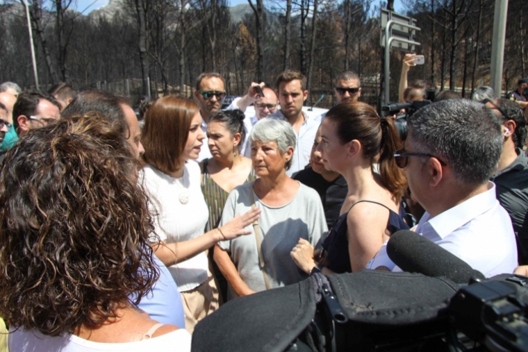 Podemos Gandia tacha de irresponsable a Ródenas en el incendio de Marxuquera