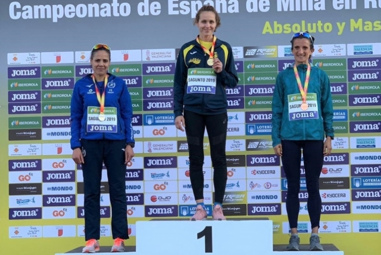 Pilar Rubio, del CA Safor, Campeona de España en Milla Urbana F40