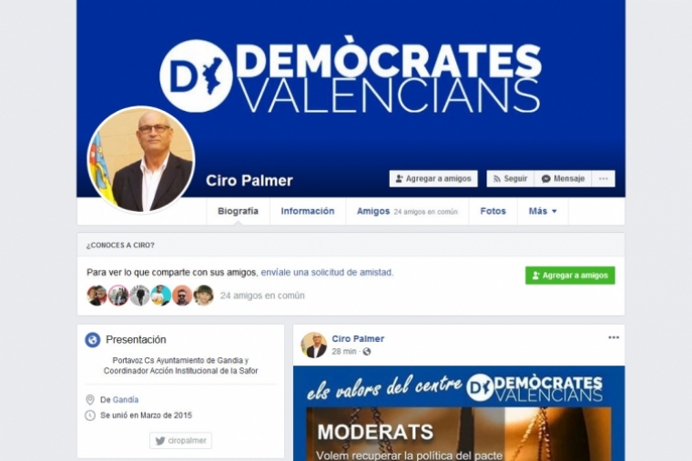 Demòcrates Valencians ya tiene sede en el Ayuntamiento de Gandia