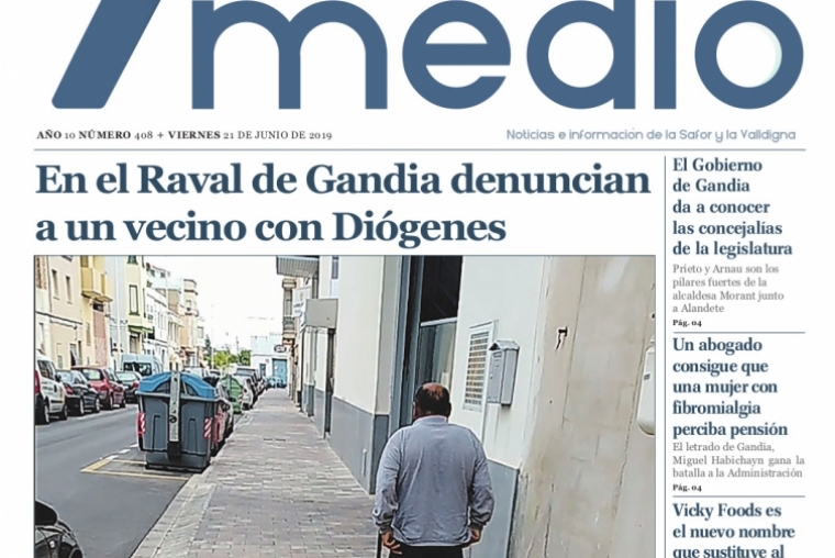 El periódico gratuito 7yMedio Noticias en sus puntos habituales de la Safor