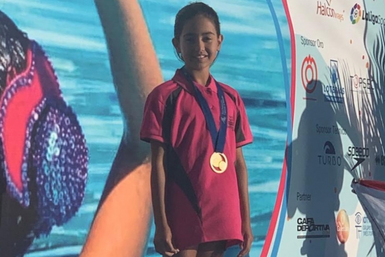 Joana Rufat, del Aquatic Gandía, campeona Nacional del Natación Artística 