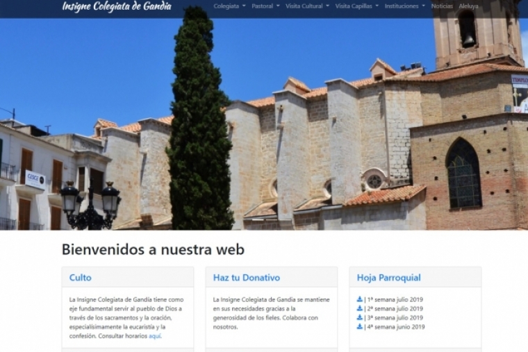 La Colegiata de Gandia estrena página Web