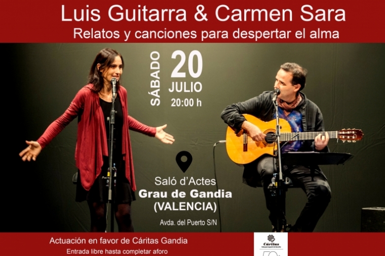 Luis Guitarra ofrece en Gandia un concierto a beneficio de Cáritas