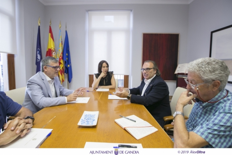Reunión entre Ayuntamiento de Gandia y el Colegio Oficial de Arquitectos