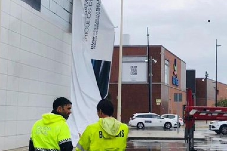 La fuerza del viento en Gandia: avisar si se detecta peligro