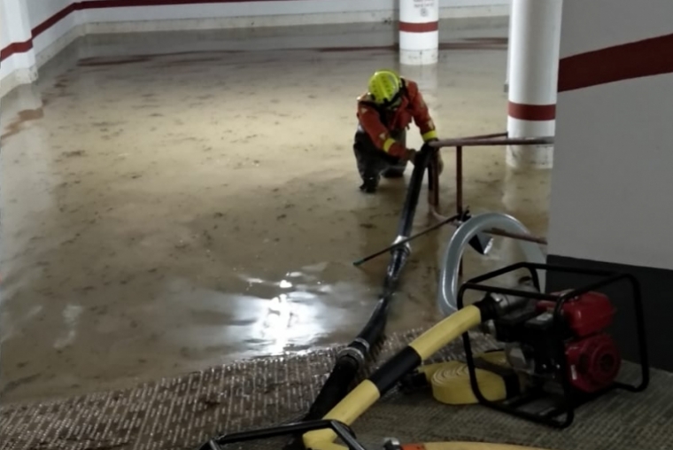 El Consorcio Provincial de Bomberos de València se vuelca con la gota fría