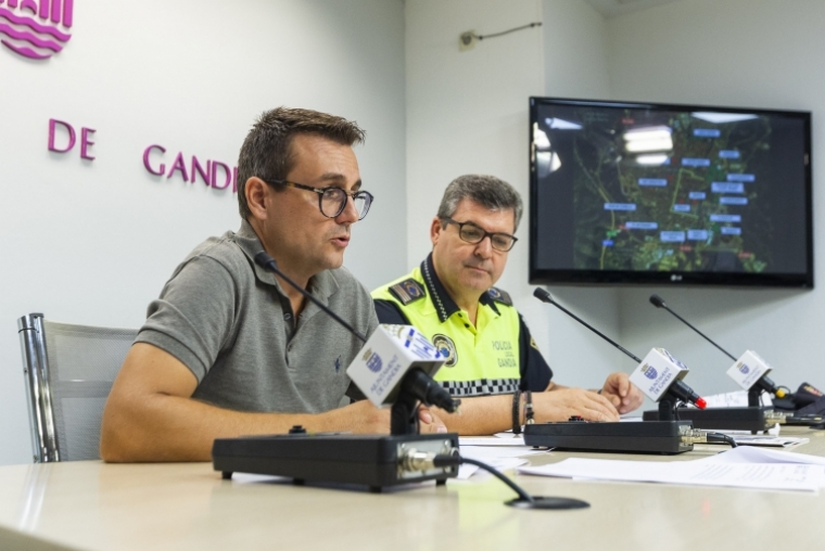 Un dispositivo de Seguridad de la Fira de Gandia compuesto por 350 efectivos