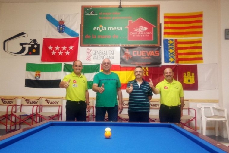 Chef Amadeo renueva el patrocinio del Gandia Billar Club