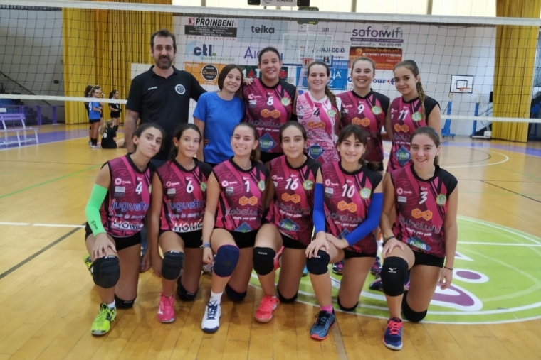 Sábado con doble victoria del Club Voley Gandia frente al CV València