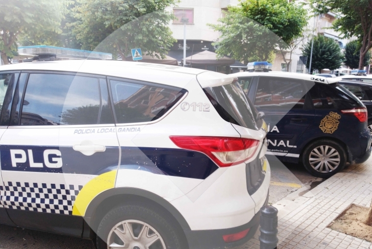 Una descarga eléctrica en Comisaría para detener a un hombre en Gandia