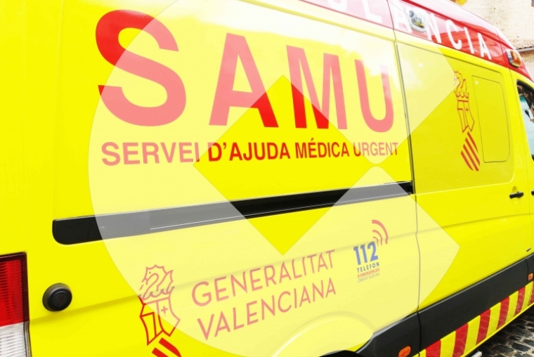 Policía, SAMU y Bomberos en una parada cardiorrespiratoria en Gandia