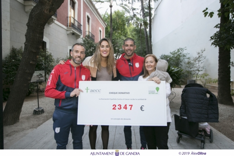 Un reto deportivo en Gandia ayuda a luchar contra el Cáncer con 2.347 euros