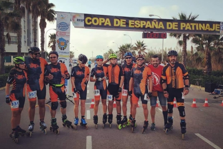 Seis pódiums de los velocistas del Angels Vision Club Patinar por Gandia