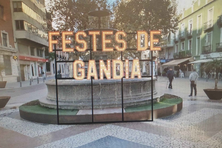 Gandia inicia el 5 de diciembre, con la iluminación, las fiestas de Navidad
