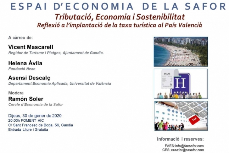 La implantación de la tasa turística en la Safor a debate en Gandia