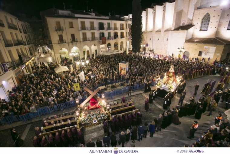 El Yacente y la Dolorosa protagonizarán un acto el Jueves Santo en Gandia