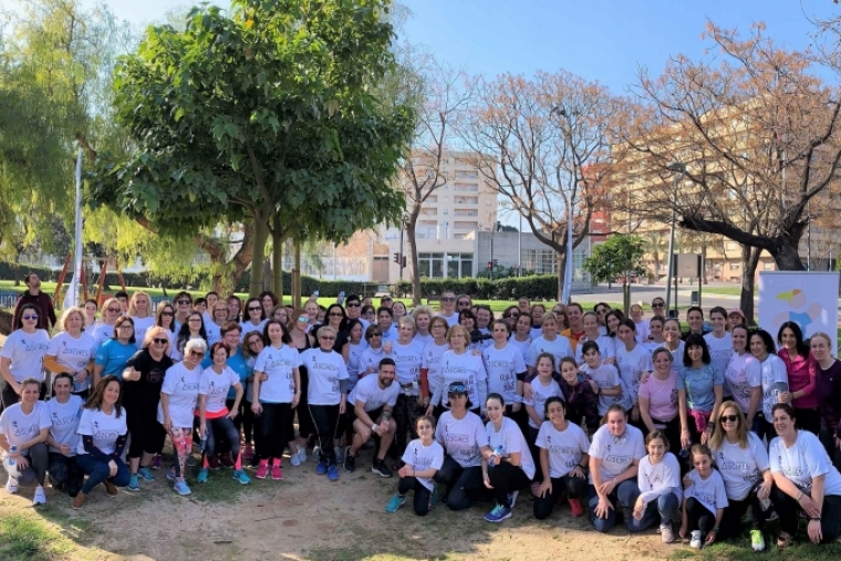 Primer entrenamiento en Gandia de la Cursa de la Dona Vicky Foods