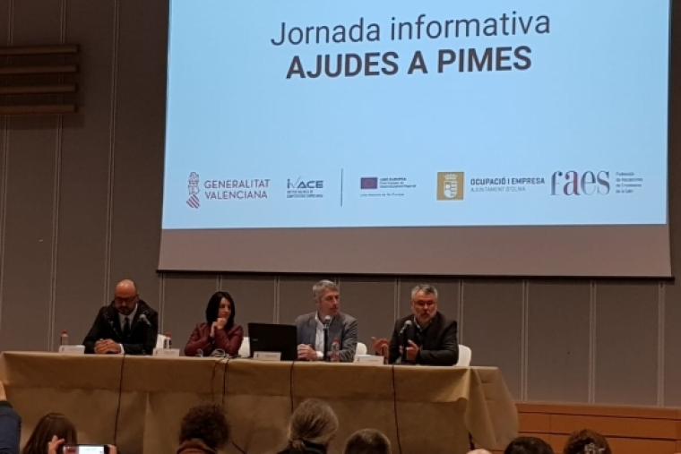 Oliva ha acogido hoy una jornada informativa sobre ayudas para Pymes
