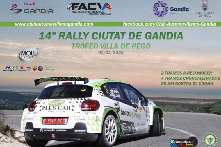 La XIV edición del Rally Ciutat de Gandia sale el sábado del Prado