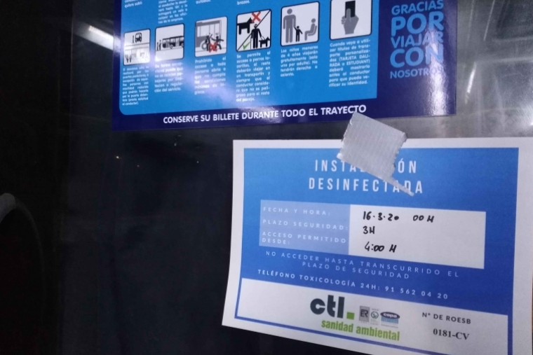 Horarios de La Marina y el Urbanet en Gandia con motivo del Estado de Alarma