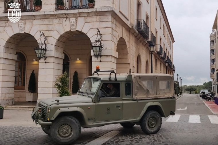 Llegada a Gandia de la Bripac del Regimiento de Caballería Lusitania 8