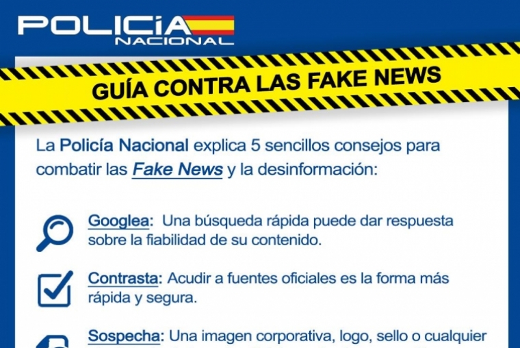 La Policía presenta la primera guía para no ser manipulados por Fake News