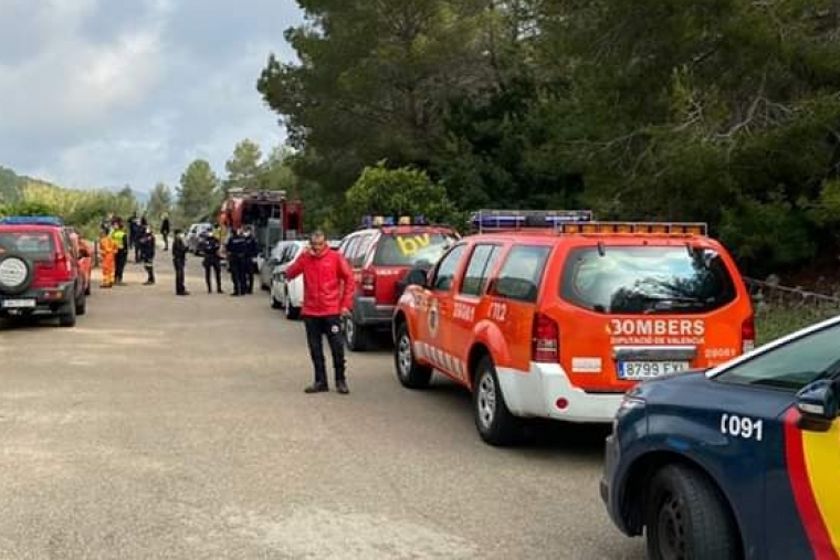 Concluye la búsqueda aérea del joven de Gandia desaparecido en Marxuquera