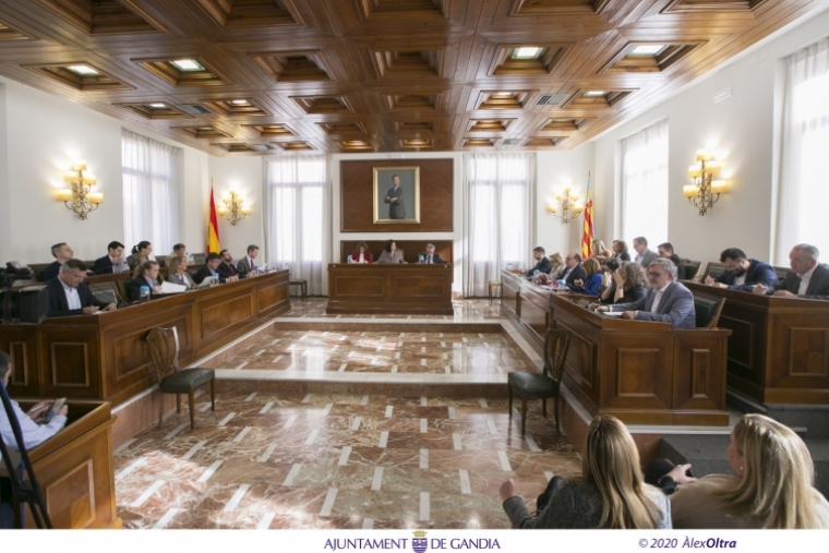 Gandia aprobará en un pleno telemático más medidas sociales y económicas