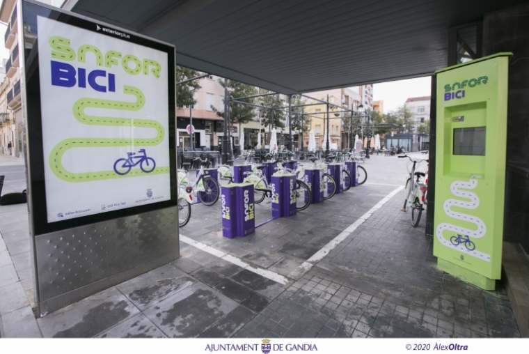 Saforbici retoma su servicio y Gandia publica los circuitos para bicicletas