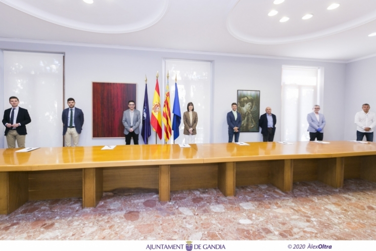 Pacto de ciudad histórico en Gandia para afrontar la Covid-19