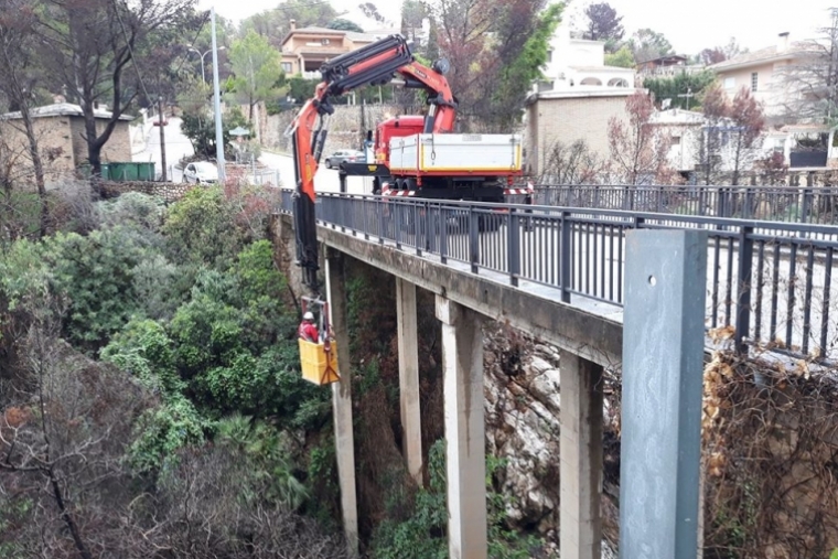 Urbanismo Gandia inicia las obras en el puente de Montepino-Marxuquera